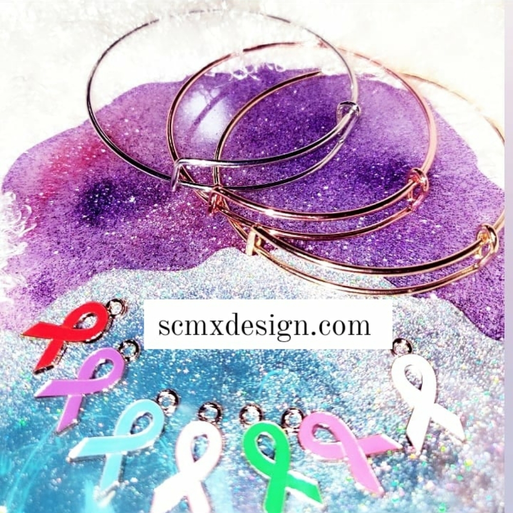 Cutomize Breast Cancer Awareness Charm Bracelets